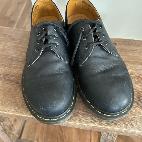 Dr Marten's 1461 Oxford Leather Black Shoes 6M 7L - Picture 9 of 9